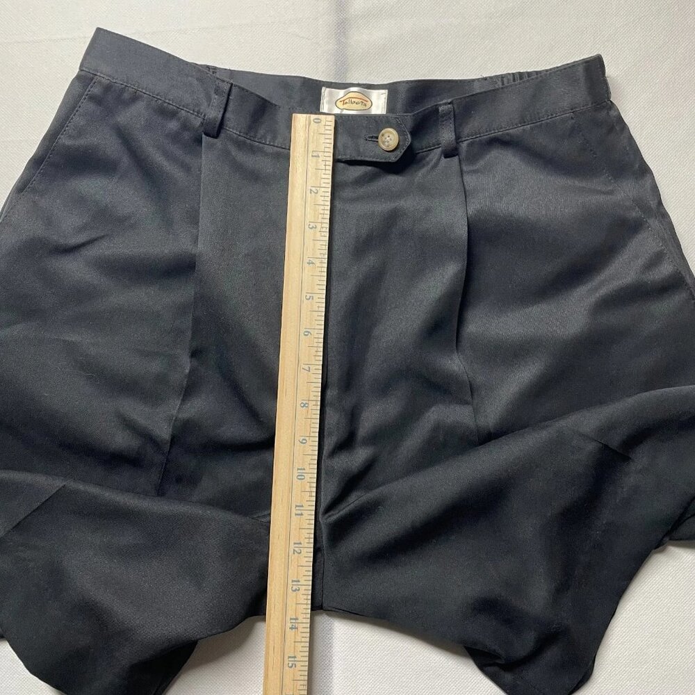 Vintage Talbots Womens Black High Rise Pleated Relaxed Fit Chino Shorts Size 12 - Picture 7 of 9